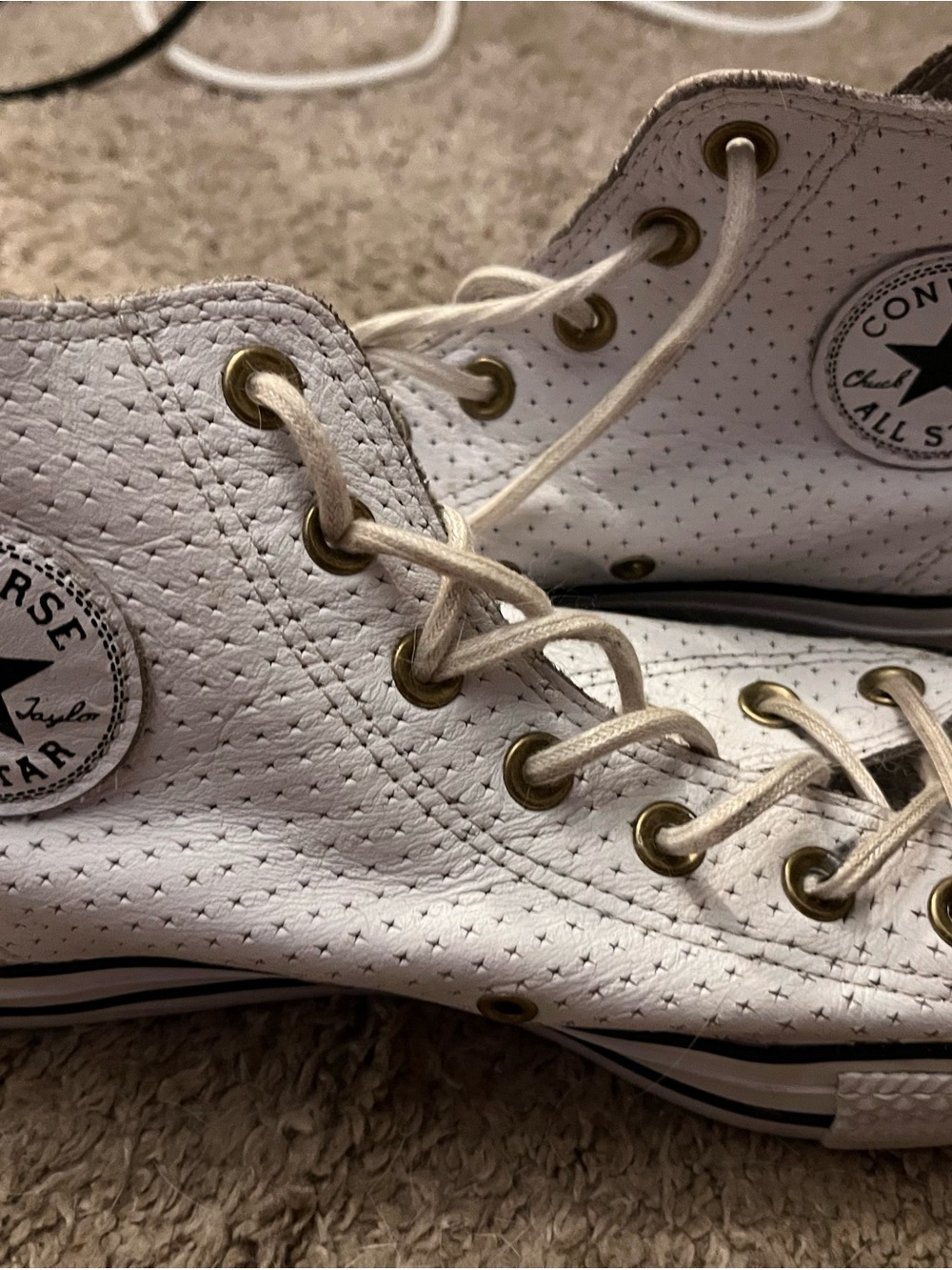 Converse unisex White High-Top Sneakers